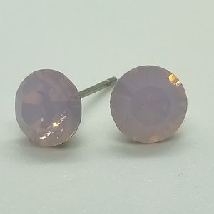 Swarovski Crystal Stud Earring in Rose Water Opal
